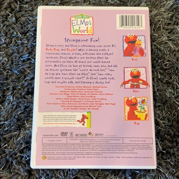 4 SESAME STREET Elmo Preschool Toddler DVDs - Picture 5 of 15